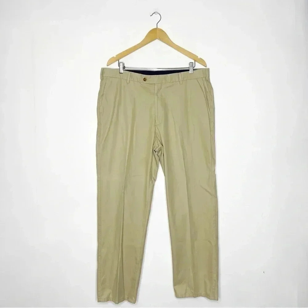 Peter Millar Khaki Men's Golf Chino Pants Size 38 x 30